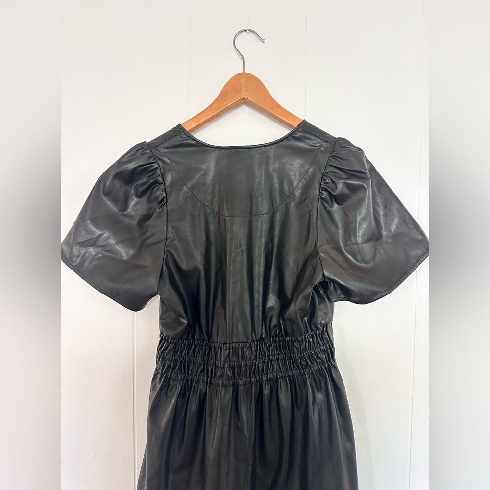 Anthropologie The Somerset Vegan Leather Mini Dress Size
Extra Small -xs - Picture 7 of 8